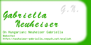 gabriella neuheiser business card